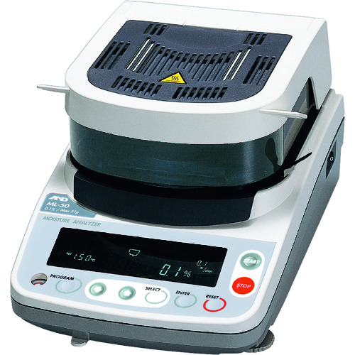 Ａ＆Ｄ　加热干燥式水分计　ＭＬ５０　ＪＣＳＳ校正付　
Moisture Analyzers ML50-00J00