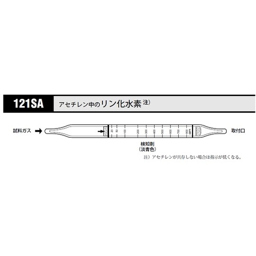 作为气体检测管氢磷121SA（10瓶） 8-5354-11