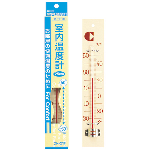 ギンポー　室内温度计２５ＣＭ　ＯＮ－２５Ｆ　
Thermometer 112001