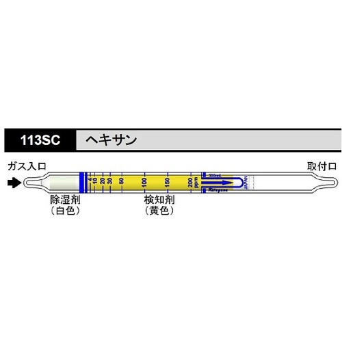 作为气体检测管己烷113SC（10件） 8-5353-76