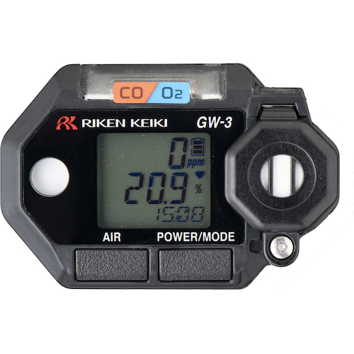 Riken个人可穿戴氧/一氧化碳仪表GW-3（CX）（带有可食用性证书） GW-3 05 X2000