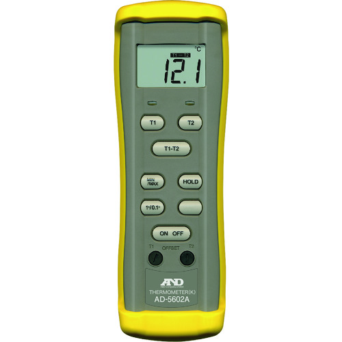 A＆D热电偶温度计（K型）AD5602A通用（ISO）校准（检查报告 +可追溯性系统）
k-thermo-couple温度计 AD5602A-00A00