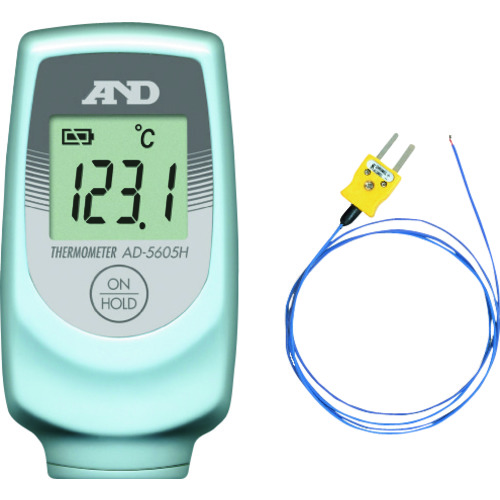 A＆D热电偶温度计（K型）AD5605H一般校准（检查报告 +可追溯性系统）
k-thermo-couple温度计 AD5605H-00A00