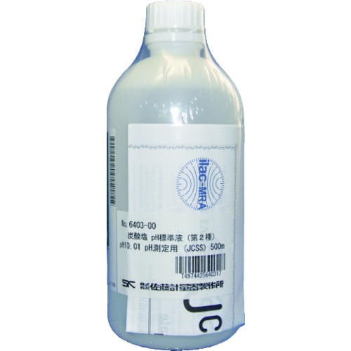 Sato碳酸盐pH标准溶液（JCSS）pH米500ml pH 10.01（64
碳酸盐溶液PH10.01 500ML（JCSS） 6403-00
