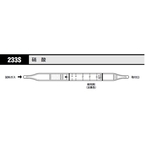 作为[存储时冷藏]气体检测管硝酸233S（10瓶） 8-5353-18