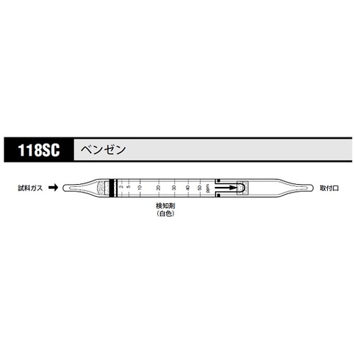 作为气体检测管苯118SC（10件） 8-5353-78