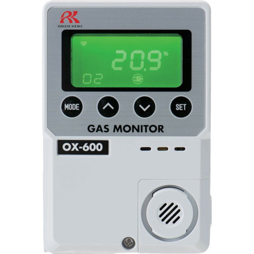 Riken简单的固定氧气浓度仪OX-600（0-25 vol％）集成AC 100V规格
氧监测器 OX600C-AC100V