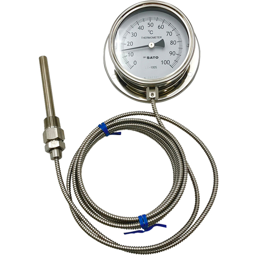 ＡＳ　隔测式温度计ＬＢ－１００Ｓ　０～１００ 2-1336-03