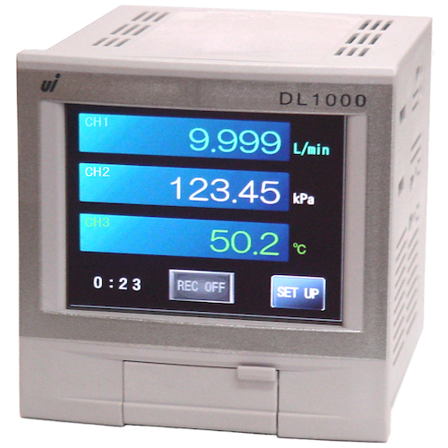 UINICS记录器指标（3个模拟输入，2个模拟电流输出，12 V传感器电源） DL1000-AIW-A-AA