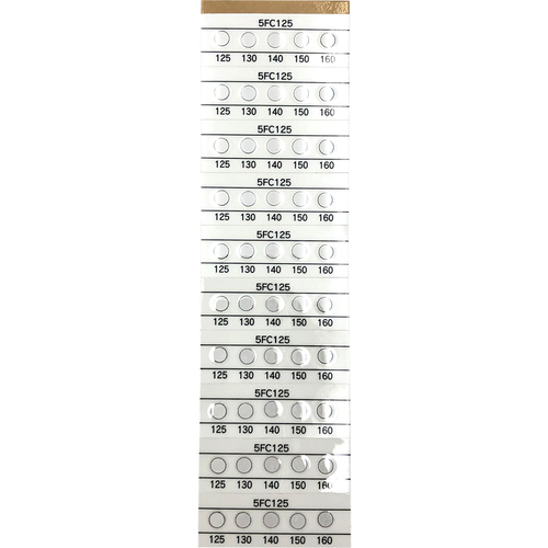 作为热台（不可逆）5FC125（20张） 2-2608-05