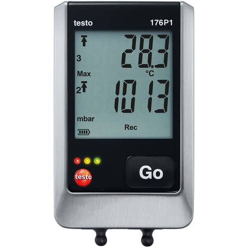 Testo：温度，湿度，大气压对记录器NTC，电容类型外部单元，2CH + 1ch大气压
数据记录器 TESTO176P1