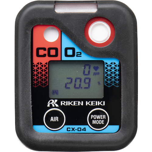 Riken个人安装的氧气和一氧化碳仪表CX-04可充电电池规范
煤气监测器 CX-04(01)