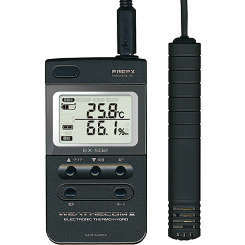 ＡＳ　デジタル温度湿度计　ＥＸ－５０２校正付 2-2740-31-20