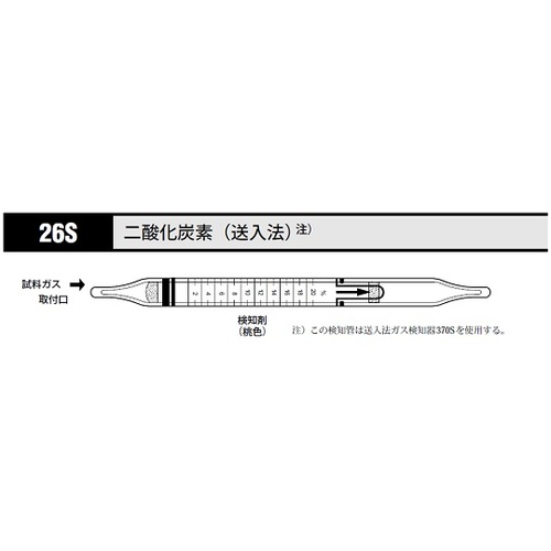作为气体检测管二氧化碳26S（10片） 8-5353-33