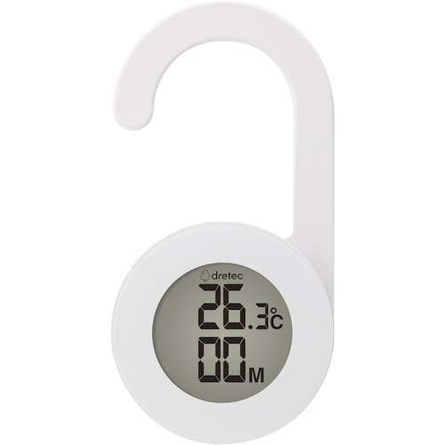 用防水计时器白色的Dretec温度计
温度计 O-424WT