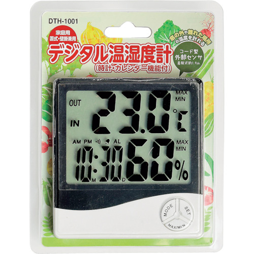 Takamori Koki Digital Thermost和Hygrometer（带时钟和日历功能）
数字热水计 DTH-1001