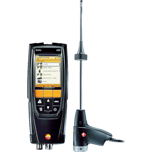[停产] Testo燃烧排气分析仪Testo 320 O2，CO（带有H2补偿）设置
烟道气囊 TESTO320-O2COH2