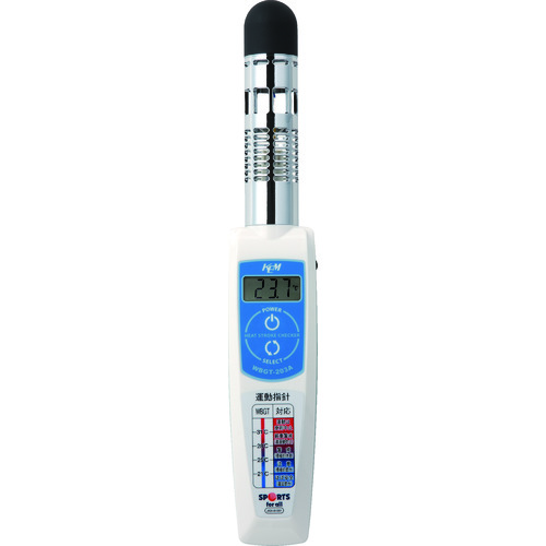 [中断] KEM热扭索仪表仪索引索引显示范围0.0至50.0℃
湿球体温度仪表（Heatrokechecker） WBGT-203A