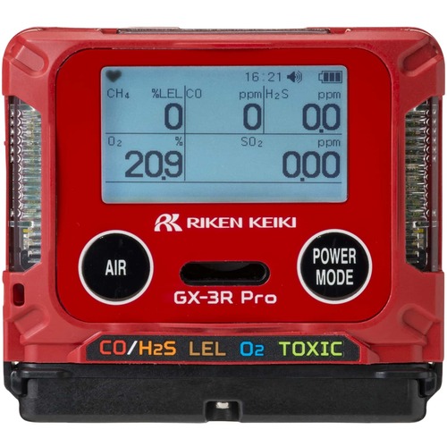 Riken个人安装的多气检测器GX-3RPRO（可燃气，一氧化碳，二氧化碳） GX-3R PRO BH0E2D2D1