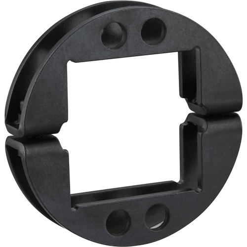 iwata用于方形轴，4个孔，黑色染色 BS10CP4