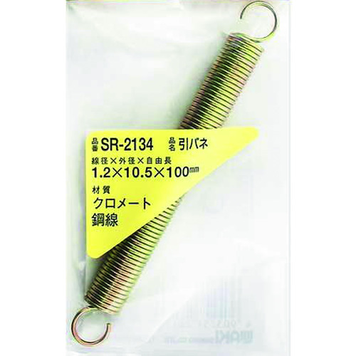 Waki铁拉弹簧1.2 x 10.5 x 100（1件） SR-2134