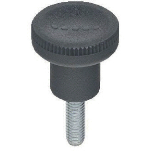 Elesa Ergonaru旋钮（雄性螺钉）外径25mm螺纹直径M6 x 1.0 EKK25X16