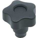 ELESA安全调整星形旋钮外径50mm螺纹直径M10 x 1.5 SSTK50X50N