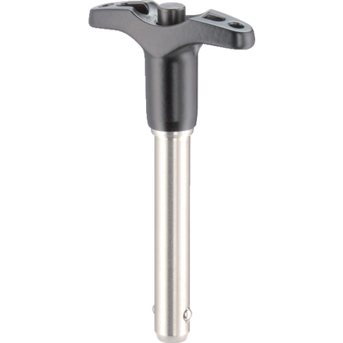 Halder Ball Lock PIN自锁T形握把，不锈钢降水硬销25 x 80
球锁定销 22350.0103
