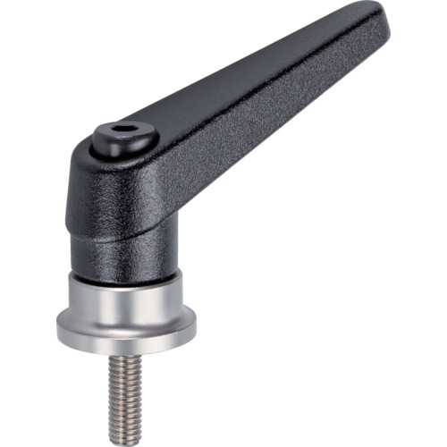 带有位置调整的吊钳夹紧杆，雄性线，不锈钢，黑色
夹紧杆 24420.1032