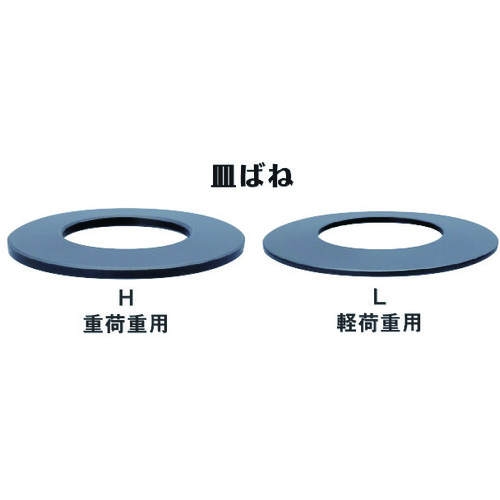 [停产] Higashi-Department Dish Dish Dish spring for Light Load l外径25内径12.2板厚度0.9高度1.6最大挠度0.525最大载荷88
JIS标准椎间盘弹簧 L-25