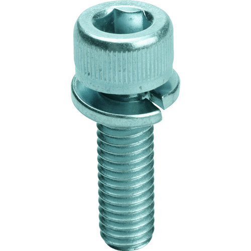 [有限的库存] Trusco Spring Washer内置六角形插座螺栓三价白色M5 x 18 22 22件
六边形插座头帽螺栓与洗衣机 Y15S-0518