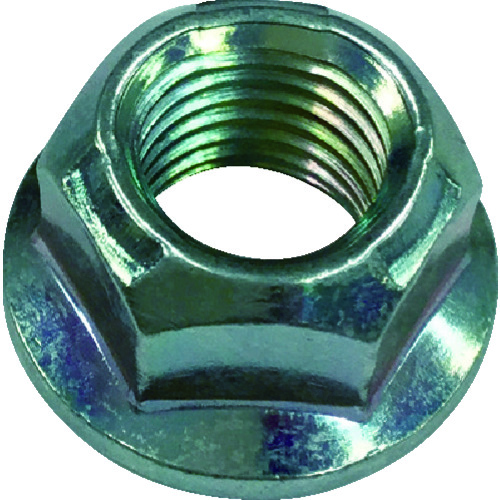 kishu拉链三价铬酸盐三锁螺母，带有小M8-1.25φ17（400件）
三个带法兰的锁螺母 TLNF-08017