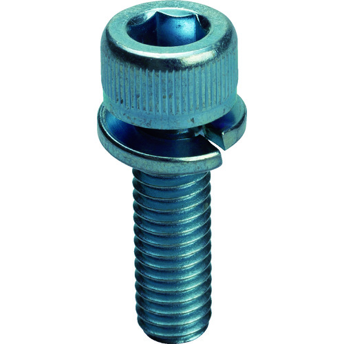 [有限的库存] Trusco Spring Washer内置六角形插座螺栓三价白色M8 x 18 10件
六边形插座头帽螺栓与洗衣机 Y15S-0818