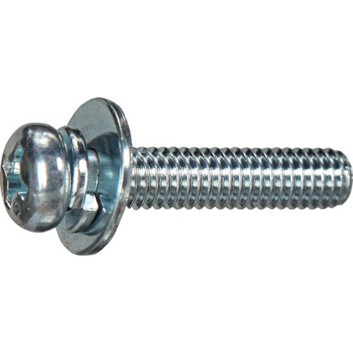 trusco锅头洗衣机组装螺钉p = 3三价白色M4 x 20 10件（带有弹簧洗衣机 + JIS洗衣机）小包装
锅头螺丝 Y832-0420