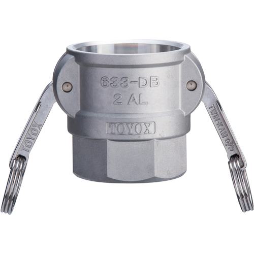 Toyox Camlock耦合器女性线铝633-DB 4英寸Al 633-DB-4-AL