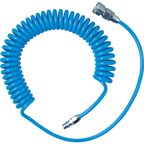 Trusco Alpha尿电烷线圈软管蓝色，耦合4M TUCH-5B