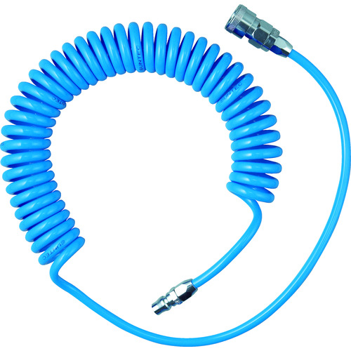 Trusco Alpha尿电烷线圈软管蓝色，耦合2m TUCH-3B