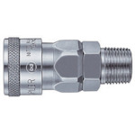 Nitto高耦合器钢硝化橡胶NBR（SG）（女螺钉安装的插座）主要侧RC1/2压力电阻2.0 MPa（00308） 40SM STEEL NBR