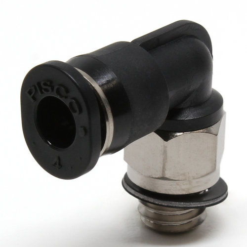 Pisco Tube拟合迷你肘管4螺钉M6x1颜色m PL4-M6M