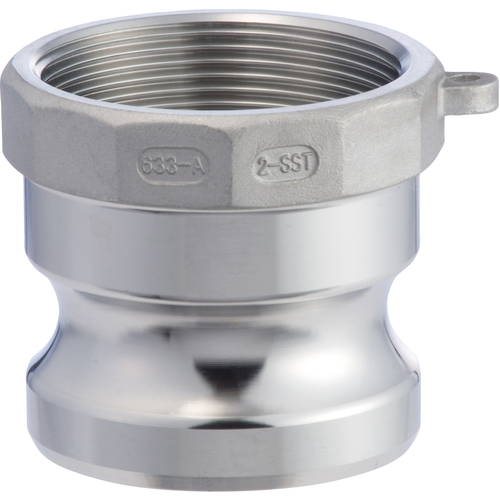 Toyox Camlock适配器女性线不锈钢633-AB 1-1/4英寸SST 633-AB-1-1/4-SST