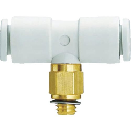 SMC一键管安装双端奶酪联盟6mm M5x0.8 KQ2T06-M5A