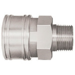 Nitto TSP耦合器，不锈钢，氮橡胶SG（NBR）（女性螺钉安装的插座）主要侧RC1（00727） 8TSM SUS NBR