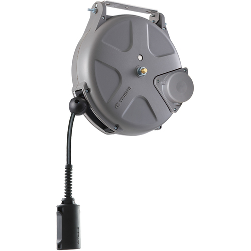 三角黑色尿管空气软管卷轴慢动作内径6.5mm x 10m（黑色软管） SHS-210BASLOW