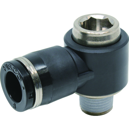 Pisco管拟合六边形线圈通用肘管8连接直径R1/8 POL8-01