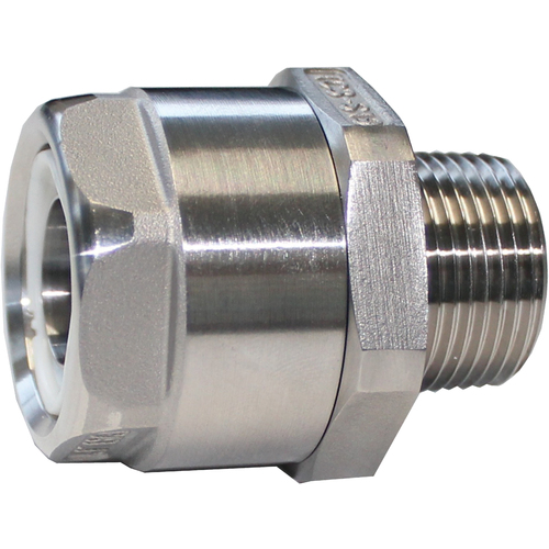 Toyox软管配件（不锈钢）Toyo连接器TC3-S型兼容软管19mm拟合标准R1/2 TC3-S19-R1/2 TC3-S19-R1/2