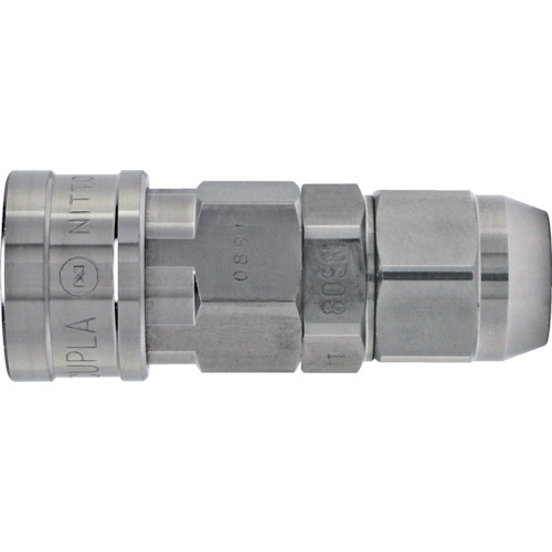 Nitto螺母耦合器（用于尿烷软管安装的插座）主要软管尺寸8.5 x 12.5（40398） 85SN SUS NBR