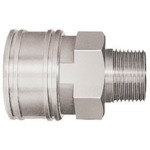 Nitto TSP耦合器，不锈钢，氮橡胶SG（NBR）（女性螺钉安装的插座）主要侧RC3/4（00724） 6TSM SUS NBR