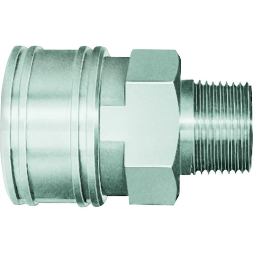 Nitto TSP耦合器，不锈钢，硝酸橡胶SG（NBR）（女性螺钉安装的插座）主要侧RC1/8 1TSM SUS NBR