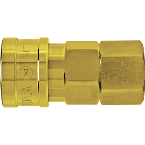 Nitto黄铜高耦合器（男性线程安装插座）主要R1/2 1.5 MPA（00229） 40SF BRASS NBR