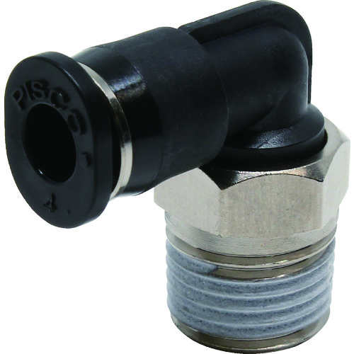 Pisco Tube拟合迷你肘管4螺钉R1/8颜色m PL4-01M